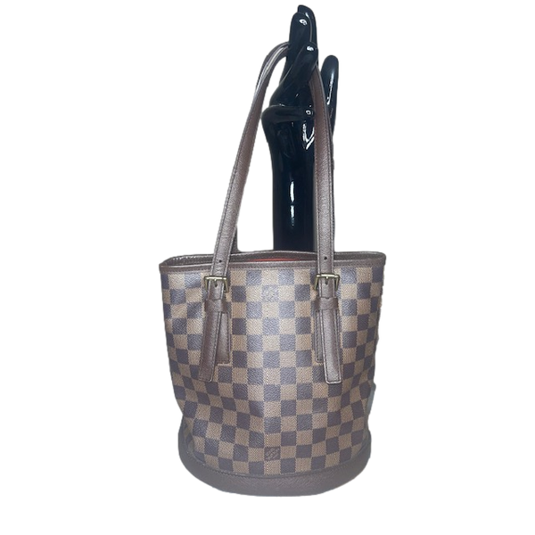 Louis Vuitton Bucket Bag Damier Ebene Canvas