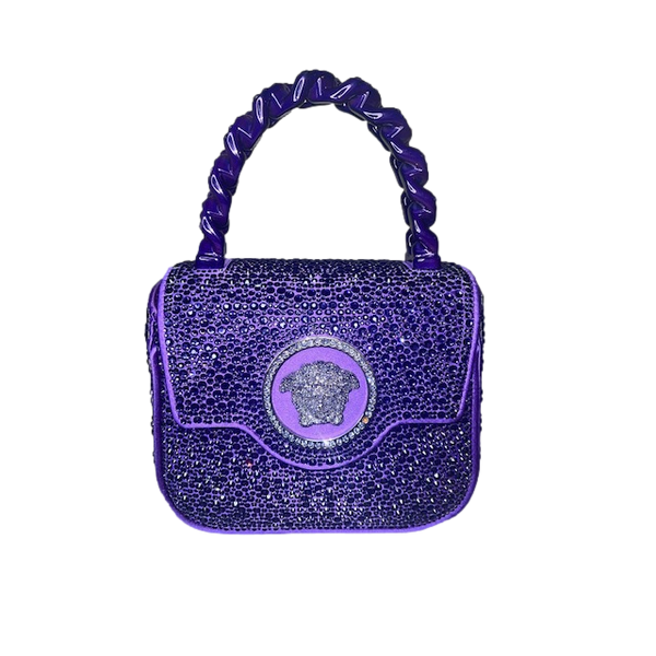 Brand New Versace LA Medusa Mini Crystal Bag