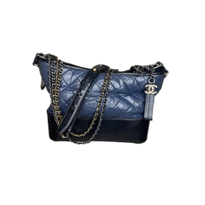 Chanel Gabrielle Medium Shoulder Bag Navy & Black