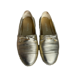 Prada Gold Espadrilles 34.5