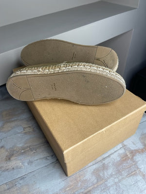 Prada Gold Espadrilles 34.5