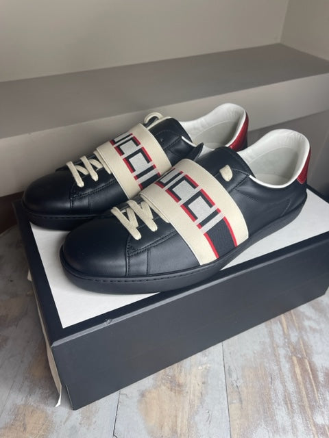 Brand New Mens Gucci Ace Trainers UK Love Luxe