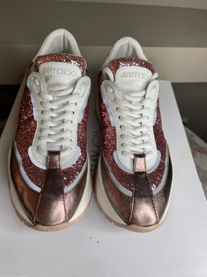 Jimmy Choo Miami F Glitter Sneakers 37.5
