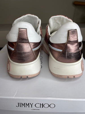 Jimmy Choo Miami F Glitter Sneakers 37.5