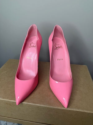 Christian Louboutin Hot Chick Pink Patent Pumps 38