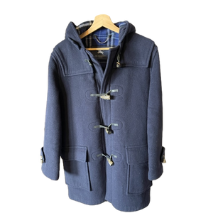 Burberry Wool Ladies Duffle Coat Navy 10-12 UK
