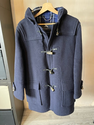 Burberry Wool Ladies Duffle Coat Navy 10-12 UK