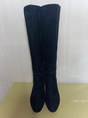 Brand New Sergio Rossi Black Suede Boots