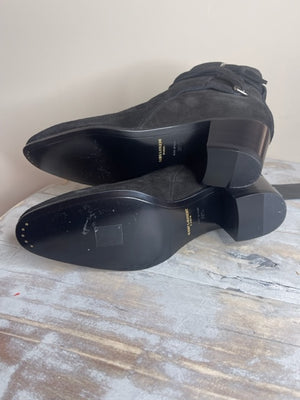 Brand New Saint Laurent Suede Ankle Boots 39.5