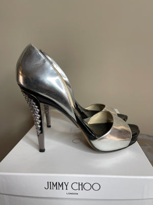 Jimmy Choo Silver Pumps 37.5