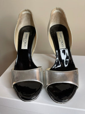 Jimmy Choo Silver Pumps 37.5