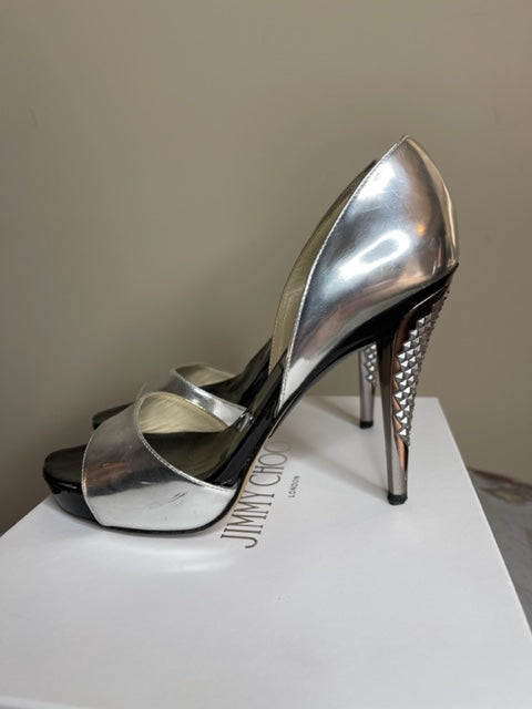 Jimmy Choo Silver Pumps 37.5