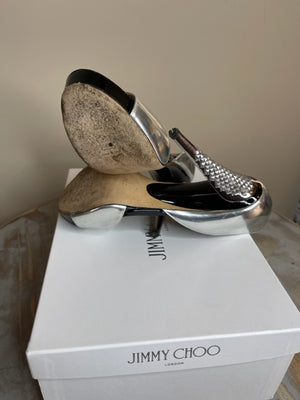 Jimmy Choo Silver Pumps 37.5