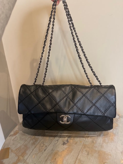 Chanel Ultra Stitch Black Flap Bag