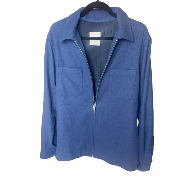 Sandro Mens Shacket Blue Large