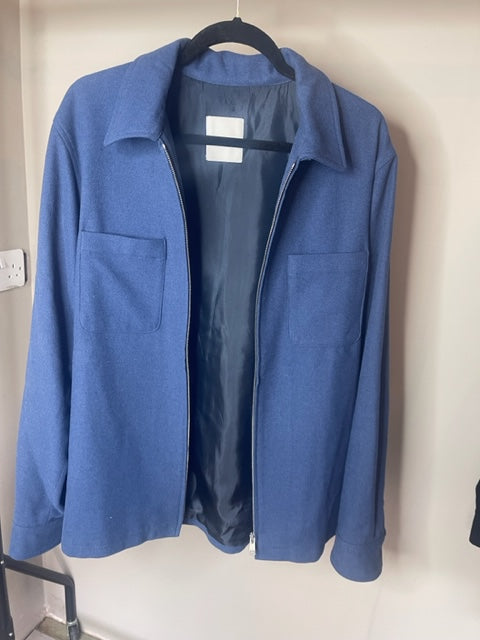 Sandro Mens Shacket Blue Large
