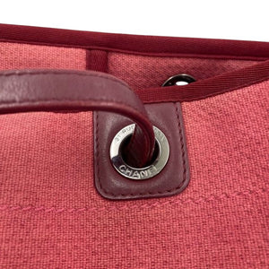 Chanel Medium Deauville Tote Red
