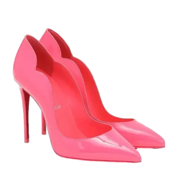 Christian Louboutin Hot Chick Pink Patent Pumps 38