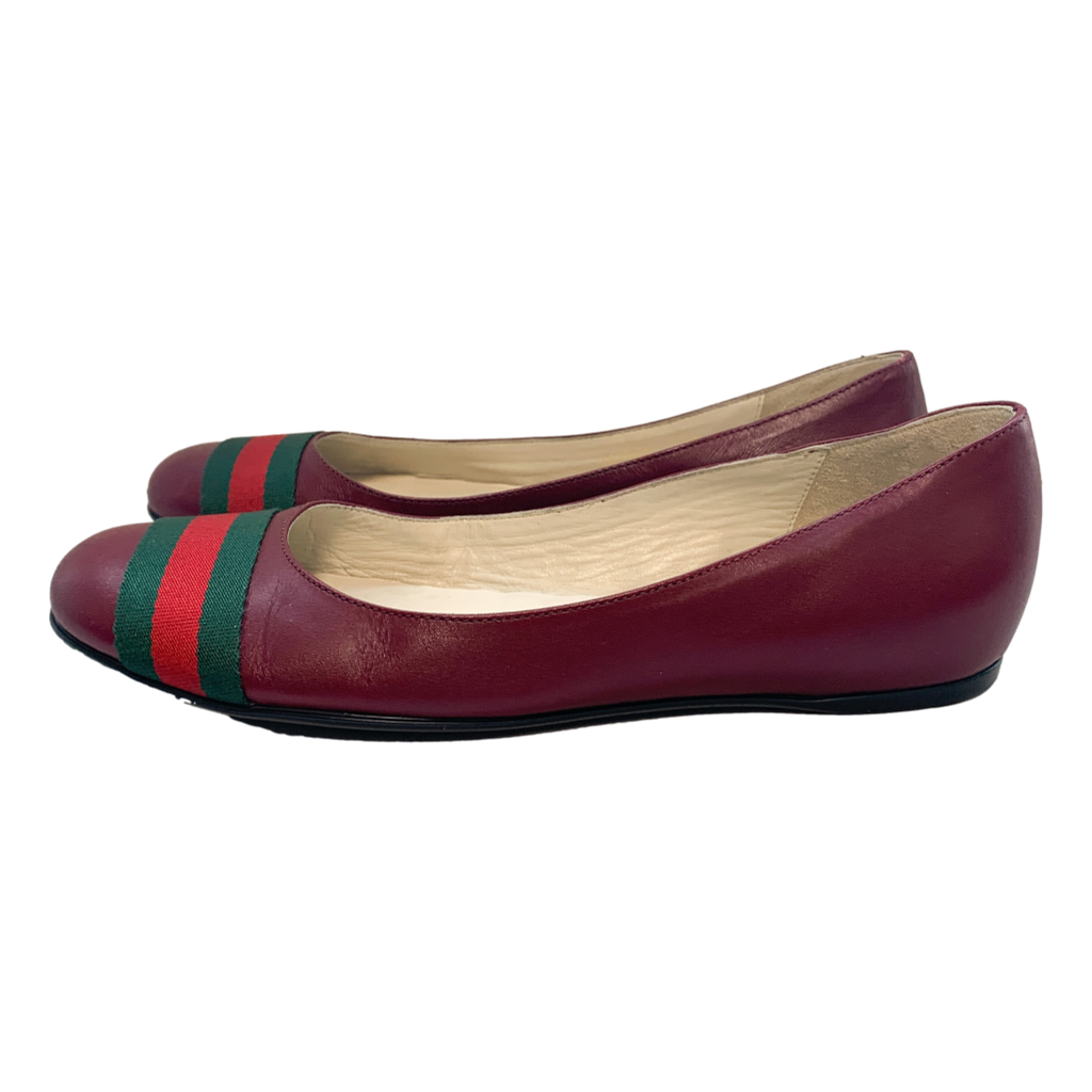 Gucci hot sale red flats