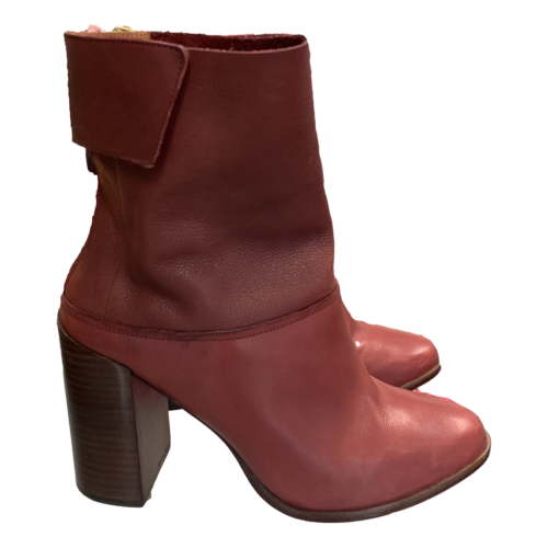 A7eije Boots Red Brown Leather 41
