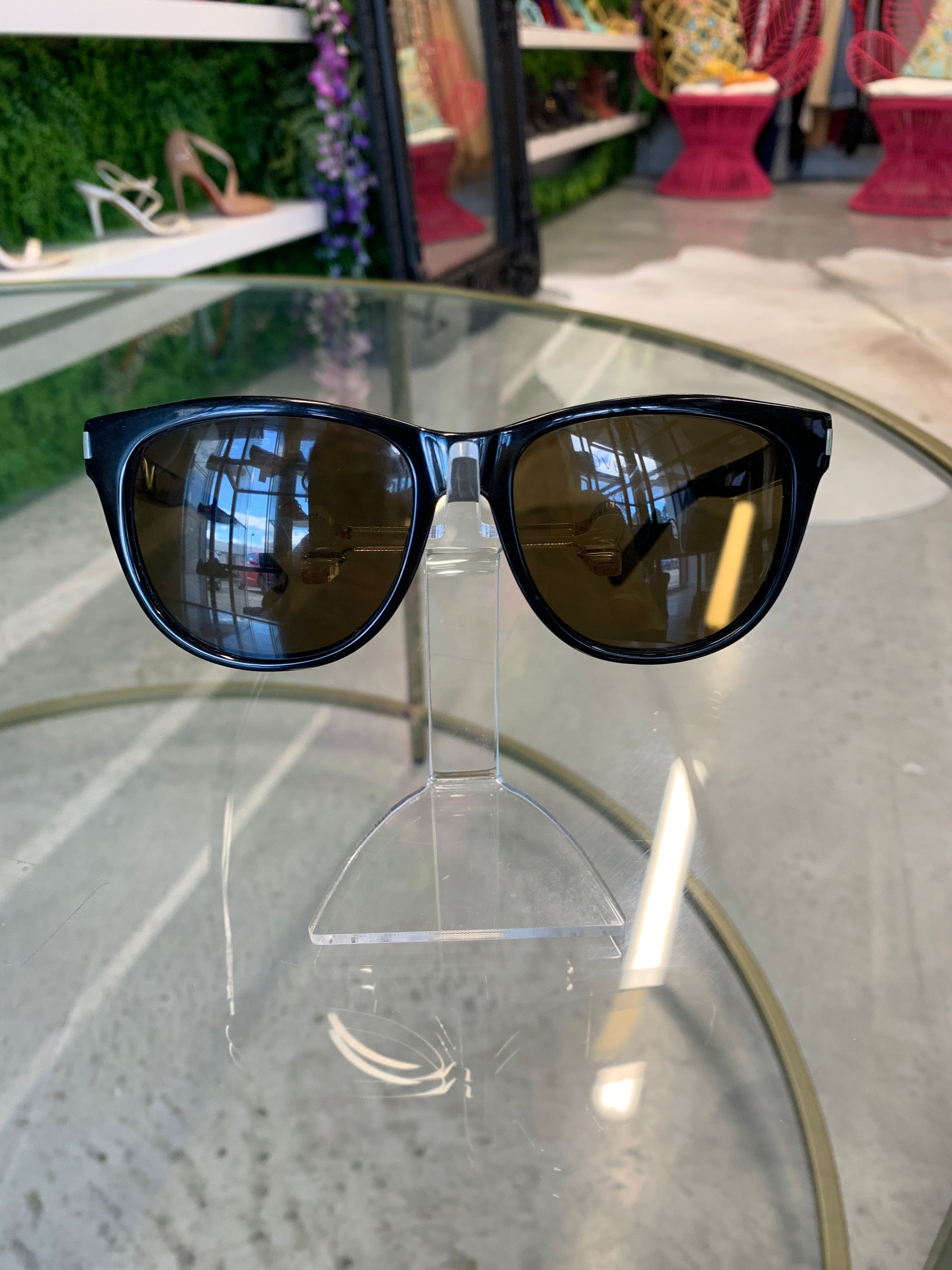 Buy Saint Laurent Sunglasses Classic 11 Silver w/Silver Mirror Lens 55mm  005 Classic11 at Amazon.in