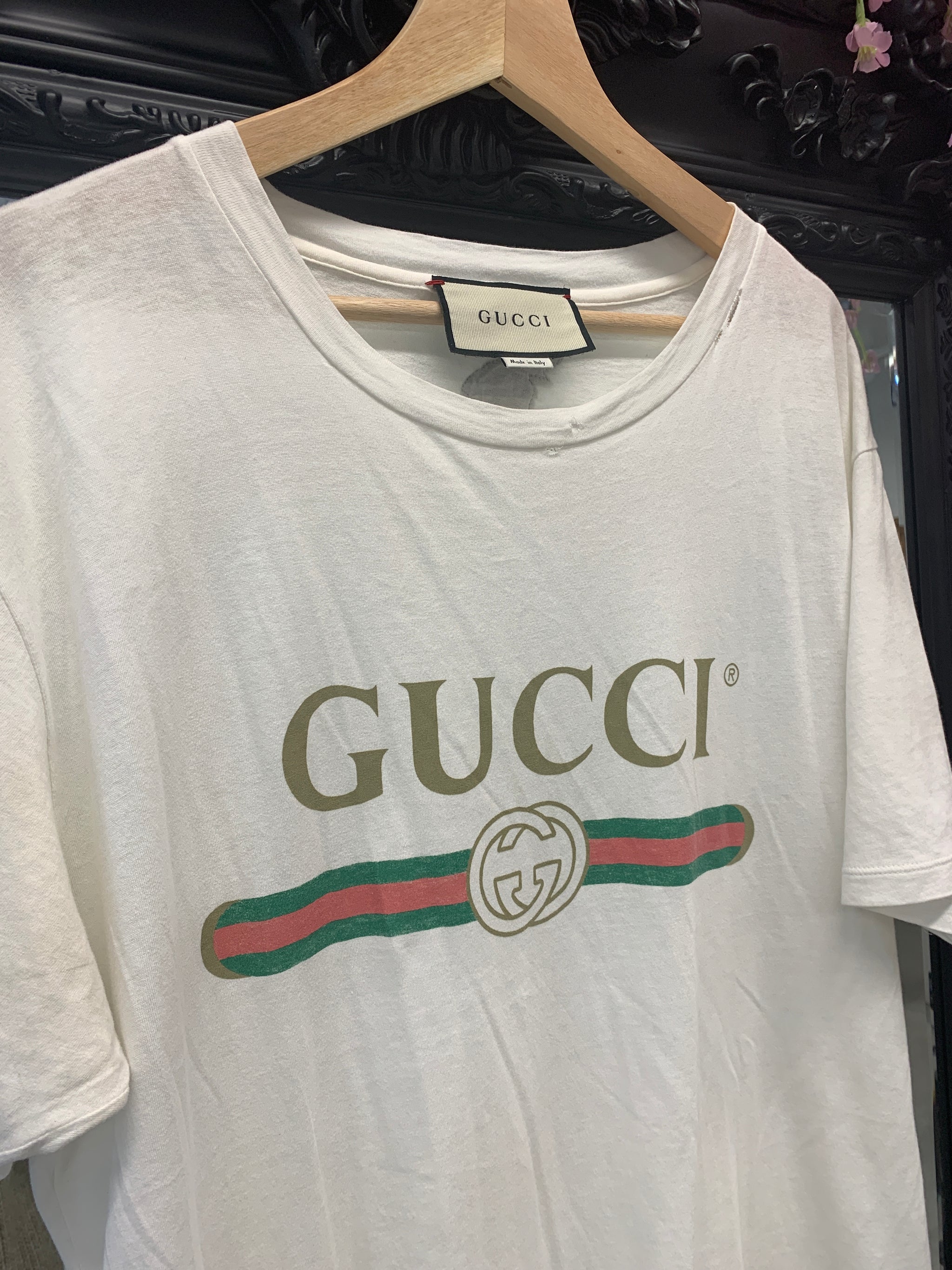 Gucci Distressed Oversized T-shirt M - Love Luxe