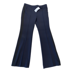 Brand New Tags Amanda Wakeley Tailored Flare Trousers Navy 14