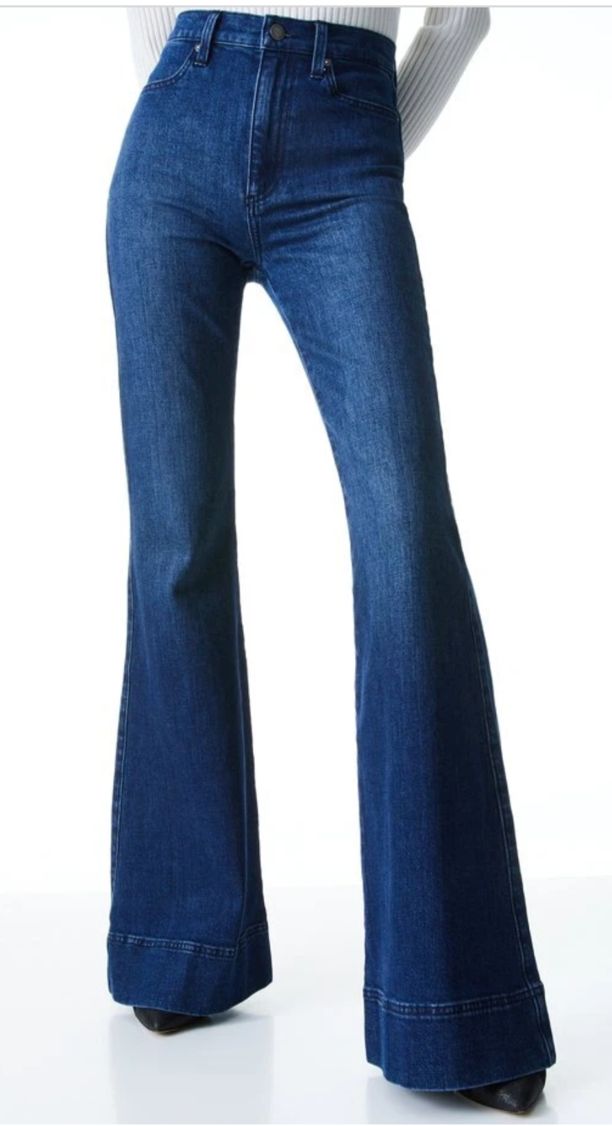 Alice and olivia gorgeous wide hot sale leg jeans