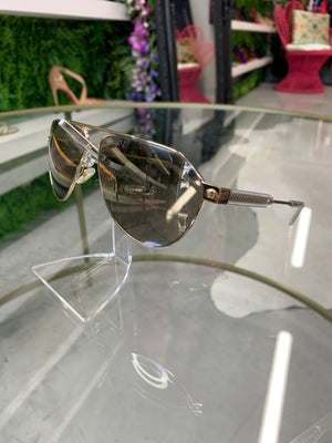 Versace Aviator Sunglasses Gold Mirrored