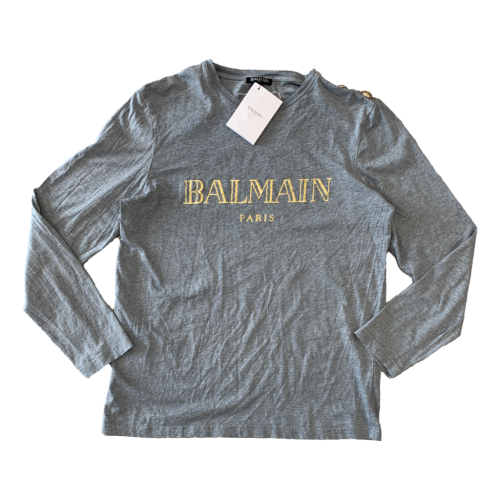 Mens Brand New Balmain Long Sleeved T-shirt